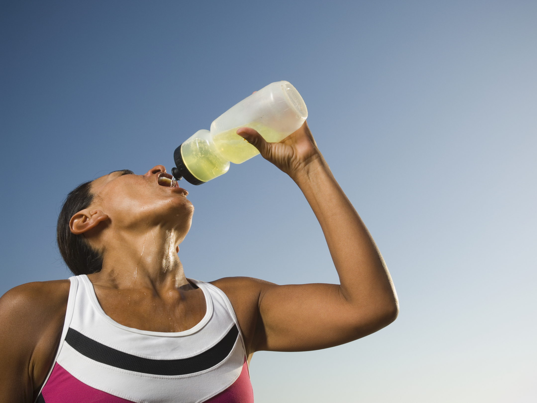 Athletes Drinking Water